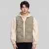 Jaqueta Leve de Penas Masculina Jaqueta Portátil Linha Prensada Curva 2025 Inverno Novo Jaqueta com Forro de Penas de Pato Branco 90