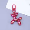 Chaveiro de Cachorro Balão Iridescente Estilo Ins Criativo Desenho Animado Liga Colorida Pingente Acessórios para Joias DIY Gancho para Bolsa