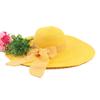 Sombrero de Paja de Ala Ancha con Lazo Estilo Coreano Moda Verano Playa Sombrero para el Sol al Aire Libre Sombrero Fresco