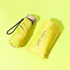 Sombrilla 50% de descuento, Parasol de Protección Solar, Sombrilla Solar para Mujer, Sombrilla de Bolsillo Mini, Sombrilla Plegable Negra Recubierta para Sol y Lluvia
