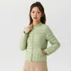 Ropa de casa de algodón para mujer, chaqueta de algodón, top reversible 2388, ligero, cálido, manga larga, forro de algodón, para otoño e invierno, juvenil