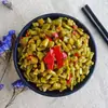 Frijoles encurtidos 500g Embotellados, Frijoles Ácidos y Picantes, Listos para Comer, Guarnición Apetitosa, Vegetales encurtidos, Frijoles de vaca picantes