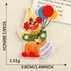 Parche Bordado Autoadhesivo Tema Payaso de Circo Etiqueta Bordada Parche DIY para Ropa Bolsa Accesorios Parche Tela Parche
