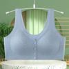 Sujetador de Maternidad Tallas Grandes Transfronterizo Ropa Interior Delantero Push-up Sin Marca Sin Aro de Acero Tipo Chaleco Ropa Interior para Mujeres de Mediana Edad y Mayores Sujetador