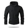 Chaqueta de Trabajo con Capucha de Estilo Otoño e Invierno para Hombre, Talla Europea Transfronteriza, Terciopelo Fino Compuesto, Bloques de Color