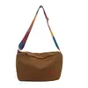 Bolsa Tote Simples e Estilosa Novo Estilo 2025 para Estudantes que Vão às Aulas Grande Capacidade Bolsa Retrô Bolsa de Ombro Transversal Feminina Bolsa Feminina