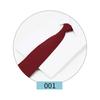 Fabricantes de gravatas Shengzhou gravata com zíper formal de negócios masculina cor sólida gravata para noivo padrinho homem