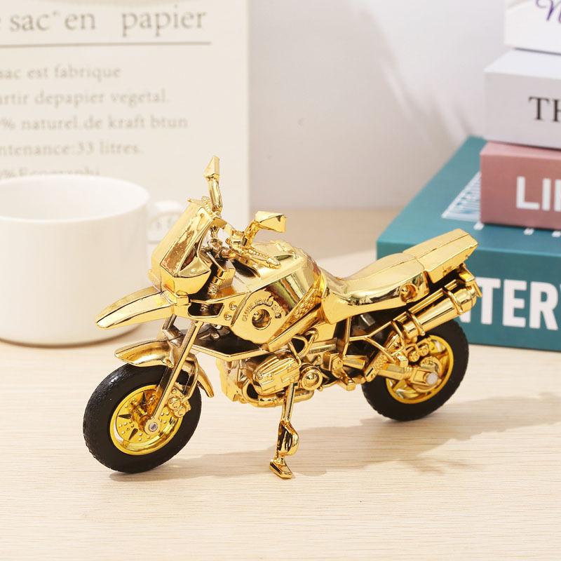 合金摩托车金色