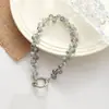Cadena de Teléfono Móvil de Gama Alta Kc-1 con Cuentas de Fresa de Cristal, Lanyard de Teléfono Hecho a Mano con Cuentas, Cadena Corta para Muñeca, Estilo de Alta Gama para Mujer
