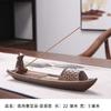 Novo Zen um barco de uma folha cerâmica fio incenso incenso porta-incenso multi-função incensário de refluxo sândalo ornamentos criativos