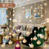 Cortina de Cuentas de Cristal Cortina de Puerta Divisor Sala de Estar Vestíbulo Pantalla Decorativa Baño Dormitorio Cortina Feng Shui No Requiere Taladro