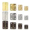 Bisagras Pequeñas Mini, Bisagras de 1 pulgada para Gabinete Caja de Madera, Bisagras Pequeñas para Manualidades, Bisagras de Encaje de Mariposa, Bisagras Pequeñas de Oro Imitación