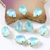 Gota de Agua Moca Diamante Proteína Garra Diamante Cuatro Agujeros Cosido a Mano Diamante DIY Ropa Zapato Bolsa Anillo Intestinal Accesorios Accesorios de Cristal Al por Mayor