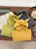Suéter para Niños 2025 Otoño e Invierno Nuevo Estilo Coreano Niños y Niñas Bebé Elegante Gorro de Elfo Tejido Ropa Exterior Versátil