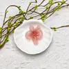 Luxo Leve e Exquisita Organza Bordada à Mão Flores de Cinco Pétalas Acessórios de Cabelo Feitos à Mão DIY Embellishments Florais Tridimensionais Acessórios para Sapatos e Meias Roupas