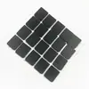 Almohadillas de Silicona para Pies Cuadradas Personalizadas Autoadhesivas Antideslizantes Junta de Silicona Caucho Negro Malla Transparente Absorbente de Impactos Espuma Eva