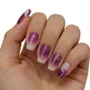 Estilo Comercio Exterior Europeo y Americano Ins Estilo Francés Rayas Brillantes Corto Moda Gama Alta Color Sólido Desmontable Uñas Portátiles Venta al por Mayor