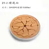 Bandeja de Té Pequeña de Cerámica de Bambú Ceremonia del Té Estilo Japonés Juego de Té Kung Fu Bandeja Redonda Pesada de Bambú Mar de Té Almacenamiento de Agua Mesa de Secado y Remojo