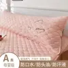 Funda de almohada larga acolchada anti-saliva anti-aceite para el cabello doble funda de almohada pareja tira larga funda de almohada integrada resistente a la suciedad especial para núcleo de almohada
