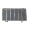 Rectangular fijo vertical 6 rejillas ferretería boquilla de aceite tornillo joyería bloque de terminales de plástico pp caja de almacenamiento venta directa de fábrica