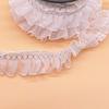 Encaje Plisado, Dobladillo de Falda, Abanico de Puño, Accesorios Decorativos para Ropa de Bebé, Encaje Ancho de Malla