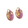Pendientes de Color Morandi de Gama Alta Personalidad Simple Versátiles Joyería para Orejas Estilo Dulce Fresco Aretes de Presión Moda Temperamento Pendientes Romanos