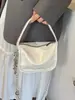 Bolsa Quadrada Pequena Tendência da Moda Coreana de Nicho com Toque de Luxo, Elegante Bolsa de Ombro Casual Simples Inspirada no Retro Chanel com Personalidade