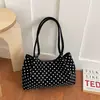 Bolso de Hombro Grande de Lunares Nuevo para Mujer, para el Trabajo, Simple, Elegante Bolso de Mano, Bolso Tote Casual para el Brazo