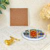 Yibo Coaster Cerámica Cultural y Creativa Absorbente de Agua Aislante Ladrillo Flor Antideslizante Corcho Diatomeas Barro Té Coaster Venta al por Mayor