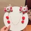 Cadena para la Frente, Accesorio de Cabello Retro, Pasador, Adorno de Cabello Hanfu, Borla, Pasador de Estilo Antiguo, Falda Mamian, Accesorios de Disfraces Antiguos, Tocado