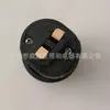 Portafocos de plástico E26 negro y blanco con portalamparas con certificación PSE