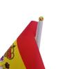 No. 8 Bandera Española 14*21cm Bandera de Poliéster Fabricante Spa Bandera Pequeña de Manivela al Punto Venta al por Mayor con Asta