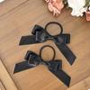Lazo estilo coreano para el cabello, cuerda para el cabello, aro para el cabello, cola de caballo doble, banda de goma para el cabello, accesorios para el cabello sencillos que combinan con todo, tocados