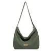 Bolso Bandolera Casual Retro de Gran Capacidad Tendencia de Moda Otoño e Invierno 2025 Bolso de Axila Bolso Tote de Hombro Casual de Color Sólido