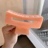 2026 Nuevo Modelo Pinza de Garra Simple Versátil Mate Accesorio Elegante para el Cabello para Peinado de Moño Pinza Tiburón Pasador de Moda Tocado