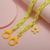 Dulce Coreano de Alta Venta Cadena de Máscara Acrílica de Color Contrastante Flor Antiasfixia Cadena para Gafas Cuerda Antiperdida Universal para Niños y Adultos
