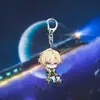 Merchandising de Honkai Star Rail Llavero Acrílico Mariposa Bebiendo Luna Fuego Fluyente Luciérnaga Arena Fluyente Fuegos Artificiales Dorados Colgante Accesorio para Bolsa