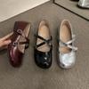 Sapatilhas de Solado Macio para Mulheres com Saias, Sapatos Tipo Bota de Lona, Novo Estilo 2025, Sapatilhas Baixas, Sapatos Estilo Vovó Modernos e Versáteis para Mulheres