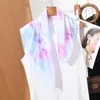 Pañuelos de Seda Refrescantes de Primavera y Verano, Pañuelos Finos y Versátiles para el Cuello, Pañuelos Suaves para Combinar con Vestidos y Camisas