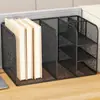 Organizador de mesa, porta-arquivos, caixa de armazenamento para pastas, prateleira, suporte de livros de mesa, estante de livros infantil em ferro