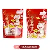 Sacos de Embalagem de Comida para o Ano Novo, Sacos para Doces de Lanche e Presentes, Sacos para Nozes e Doces de Casamento, Sacos Autovedantes para Frutas Secas