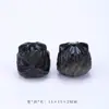 Cuentas Espaciadoras Talladas de León y Pixiu de Obsidiana Dorada Natural y Obsidiana Plateada con Agujero Pasante Cuentas Sueltas para Pulseras de Bricolaje Joyería Al por Mayor
