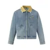 Magic Bear 2026 Nueva Chaqueta de Mezclilla Lavada Pesada con Efecto Desgastado Estilo Streetwear Americano Ligero Chaqueta de Trabajo de Detroit