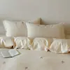 Juego de Cuatro Piezas de Lujo Lindo Clase A 60s Lenzing Tencel, Sábanas Frescas y Sedosas Amigables con la Piel, Funda de Edredón, Sábana Ajustable, Ropa de Cama de Verano