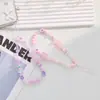 Cordón para Teléfono Móvil Colgante de Oso con Cuentas Hecho a Mano Cuentas de Cristal Colgante de Lazo Cordón Antiperdida Cadena de Muñeca para Mujer