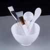 Brocha de Silicona para Mascarilla, Palito Ajustador de Mascarilla, Cuchara Medidora, Herramienta para Mascarillas Caseras de Belleza, Set de Bol para Mascarillas, Set de 5 Piezas