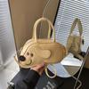 Bolsa Única Divertida de Dachshund Design 2025 Ombro Único Retrô Nova Moda Bolsa Transversal Bolsa Baguete Bolsa de Braço