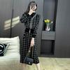 Conjunto de saia de tricô de alta classe para socialite, transfronteiriço, feminino, 2023, design de mil gentes da sociedade francesa, estilo ocidental, conjunto de saia de tricô