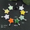 Colgante Estrella Pequeña Transfronterizo 20*6mm Colgante de Vidrio Accesorios para Joyería Accesorios para Collares DIY Estrella de Cinco Puntas Mayoreo