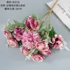Ramo Artificial de Rosa de Té y Diente de León Estilo Ins Flores Falsas para Decoración del Hogar, Ramos de Boda, Pared de Flores de Rosa, Flores Falsas